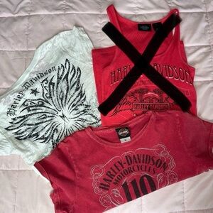 Lot of 2 Authentic Harley Davidson Shirts